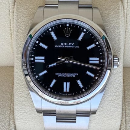 ロレックス超スーパーコピー トップクラスオイスターパーペチュアル124300 41mmblack  SwissETA2836-2ムーブメントNOOB工場