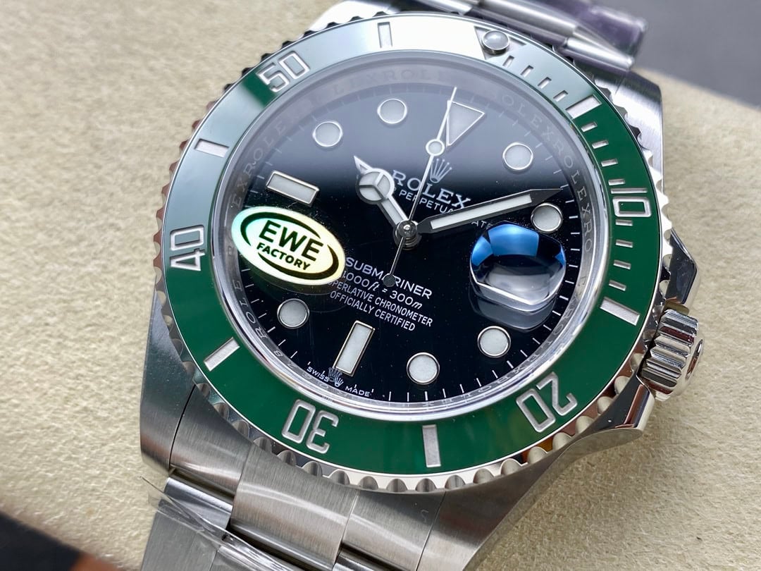 ロレックス超スーパーコピー トップクラスサブマリーナー126610LV 41MM Cal.3235 EWE工場