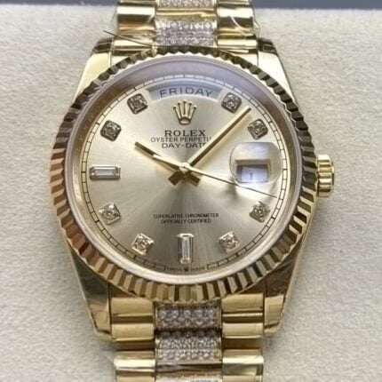 ロレックスデイデイト超スーパーコピー トップクラスM128238-0026 36mm cal.3255ムーブメント