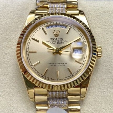 ロレックスデイデイト超スーパーコピー トップクラスM128238-0046 36mm cal.3255ムーブメント