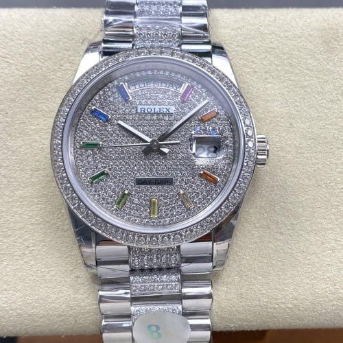 ロレックスデイデイト超スーパーコピー トップクラスm128349rbr-0012 cal.3255ムーブメント