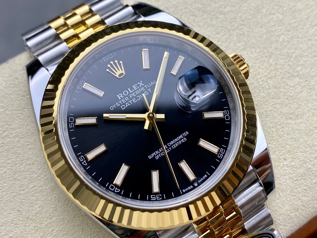 スーパーコピーロレックスデイトジャスト 126333ブラック ジュビリー Asian自動巻きムーブメント