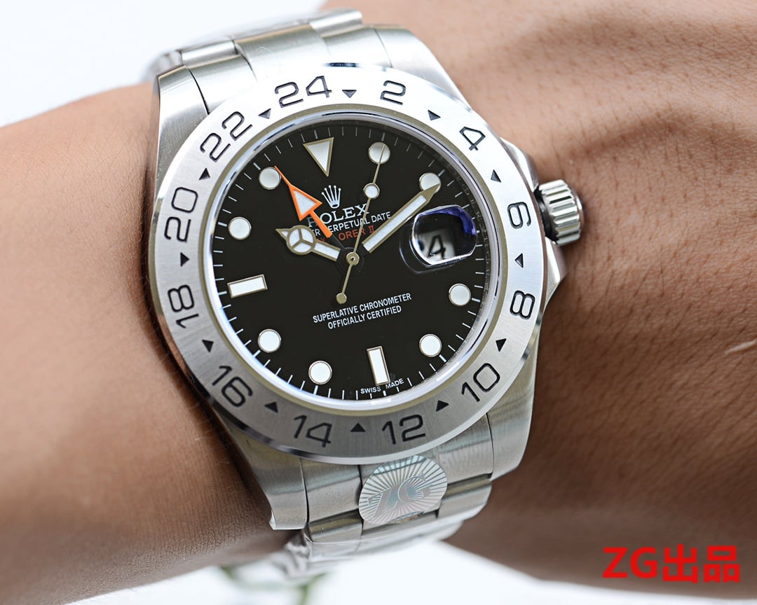 ロレックス エクスプローラーIIコピー時計Asian ムーブメントスーパーコピー国内発送後払い信用できるサイト