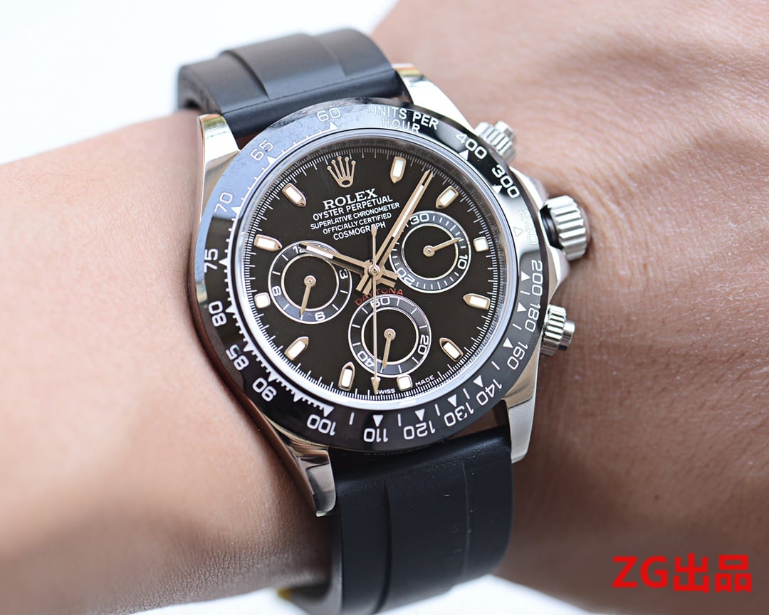 ロレックスコピー代引き国内発送デイトナ時計ブラック文字盤 Asian ムーブメント
