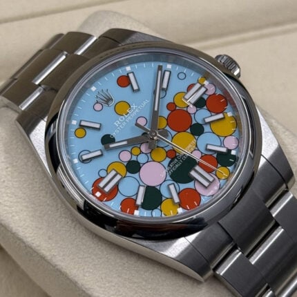 ロレックス超スーパーコピー トップクラス国内発送オイスターパーペチュアル m124300-0008  41mm ブルー SwissETA2836-2ムーブメントNOOB工場