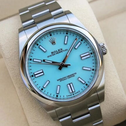 ロレックス時計超スーパーコピー トップクラスオイスターパーペチュアル ターコイズ文字盤m124300 0006 41mm SwissETA2836-2ムーブメントNOOB工場