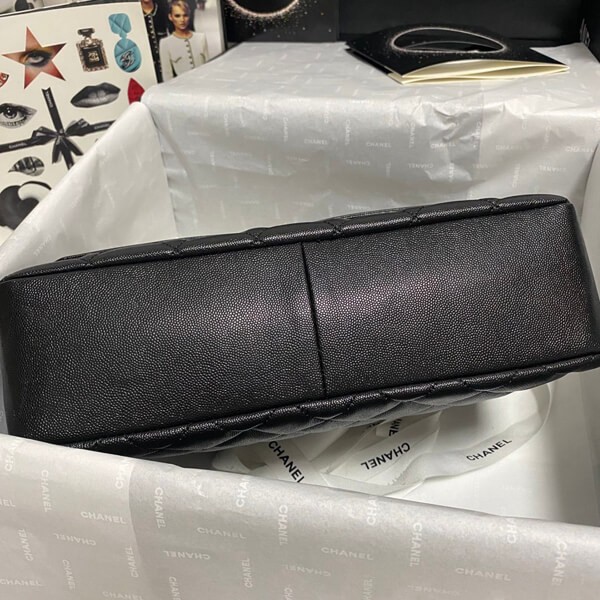 【シャネル】大人可愛い?トップハンドル フラップ バッグキャビアスキン58608