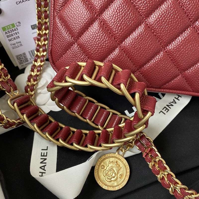 定番シャネル チェーン ショルダーバッグ 偽物キャビアスキン shx21622