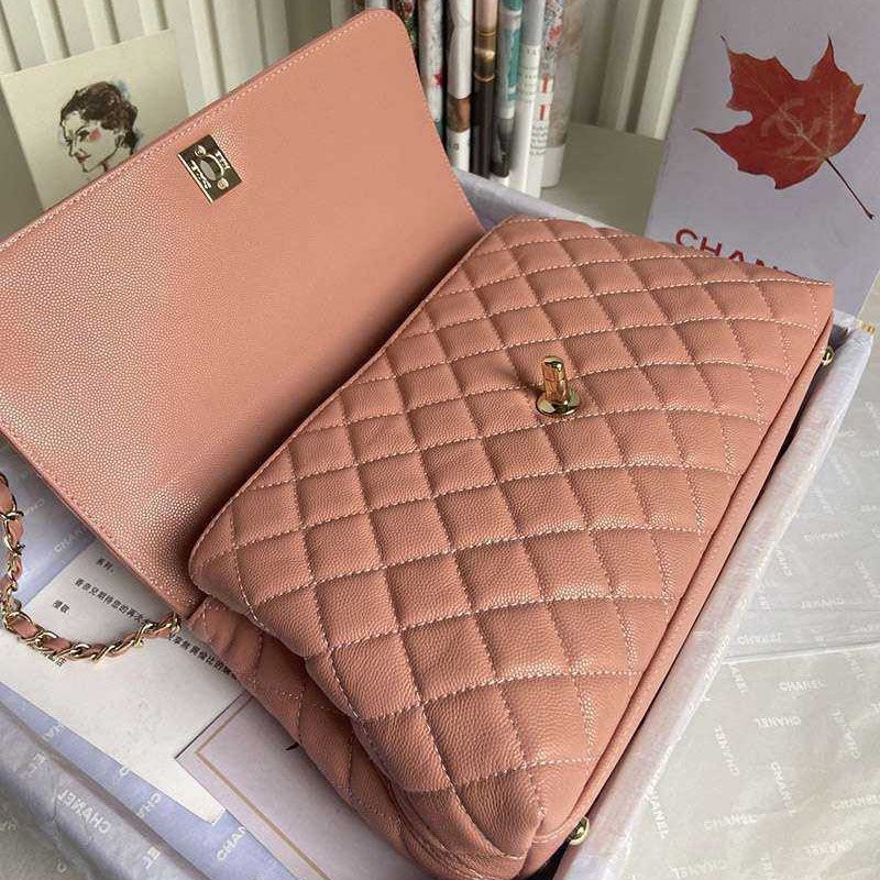 21-22AW シャネル  キャビアスキン 偽物 ショルダーバッグ 【人気商品】 shm92175