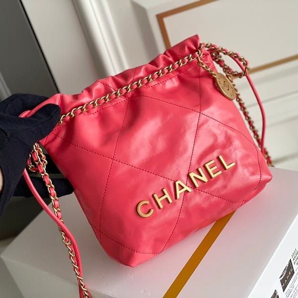 追跡付き 安いシャネル ミニトートバッグ コピー 22bag レッド shd89124