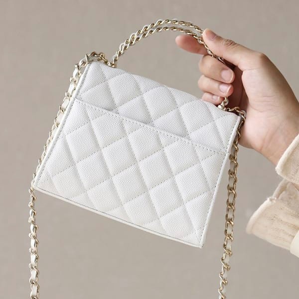 売上総額１位！シャネル n級品 ミニ チェーンクラッチ バッグ ホワイト shy32868