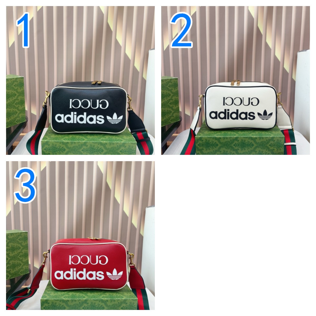 後払い国内発送グッチ x アディダスコピー代引き x adidas　ロゴ　小型ショルダーバッグ　コラボバック