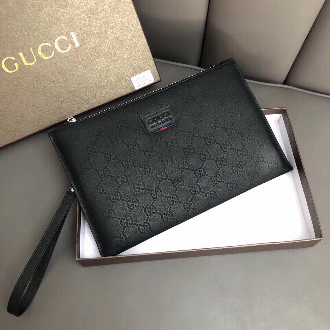 N品グッチコピーおすすめ 後払い 手帳型財布 メンズ 本革 28x18 黒