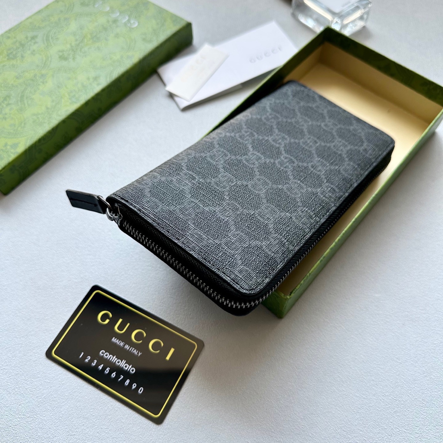 GUCCI グッチ 長財布 ロングウォレット 本革 ブラック - 画像 4
