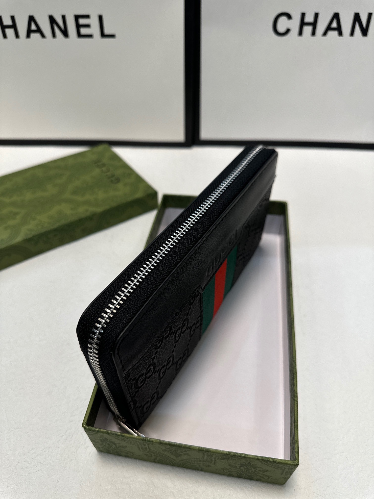 GUCCI グッチ 長財布 メンズ ロングウォレット 黒 本革仕様 - 画像 7