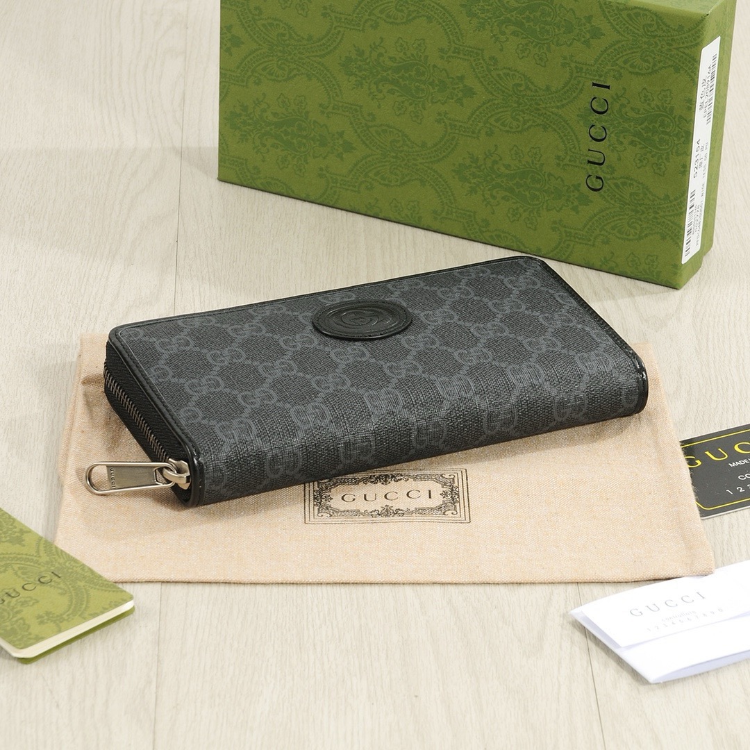 GUCCI グッチ ウォレット 長財布 ロングジップ ブラック - 画像 4