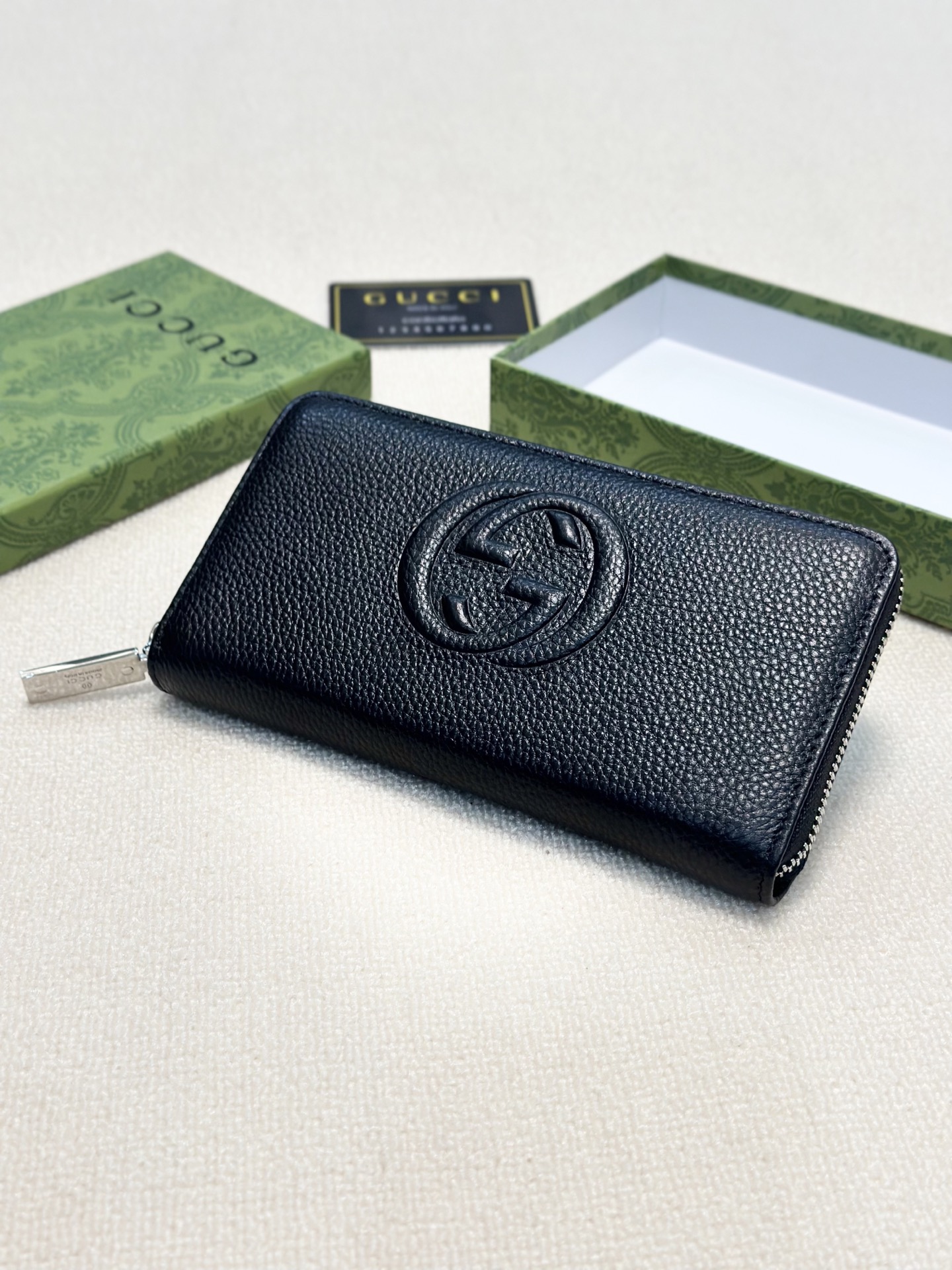 Gucci グッチ ロングウォレット 本革仕様 大容量 黒 - 画像 9