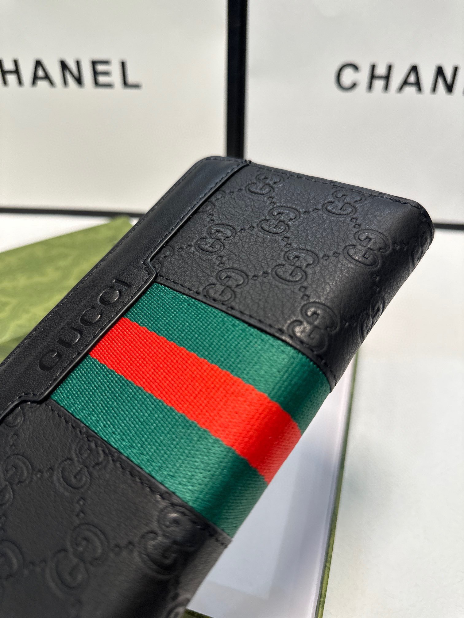 GUCCI グッチ ウォレット 長財布 黒 本革 メンズ 21x11cm - 画像 5