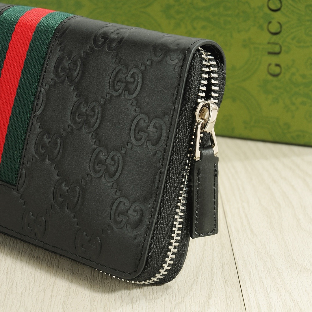 GUCCI グッチ 財布 ロングジップウォレット ブラック - 画像 6