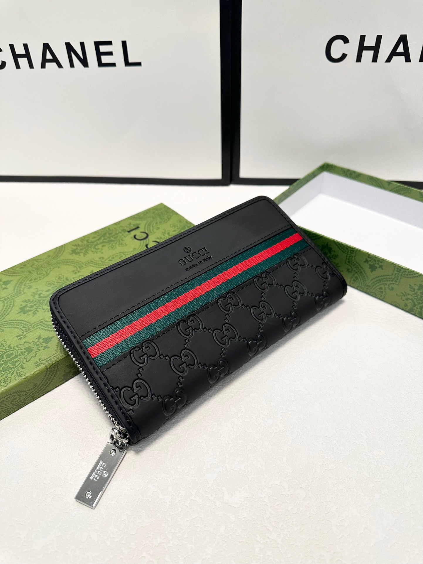 GUCCI グッチ 財布 ロングジップウォレット 黒 ブラック - 画像 7