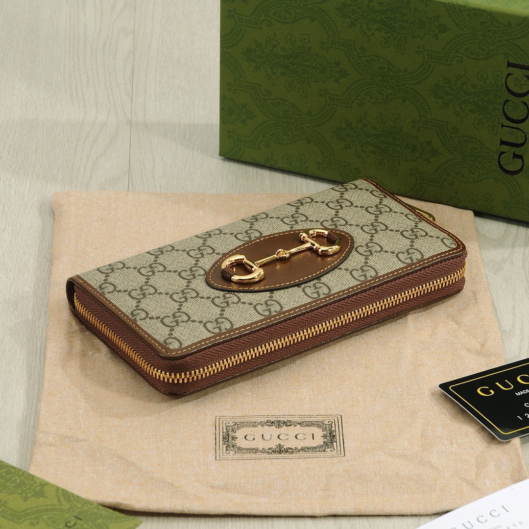 GUCCI グッチ グッチ グラフィット ロングジップ長財布 ブラウン カーキ 全2色展開 - 画像 7