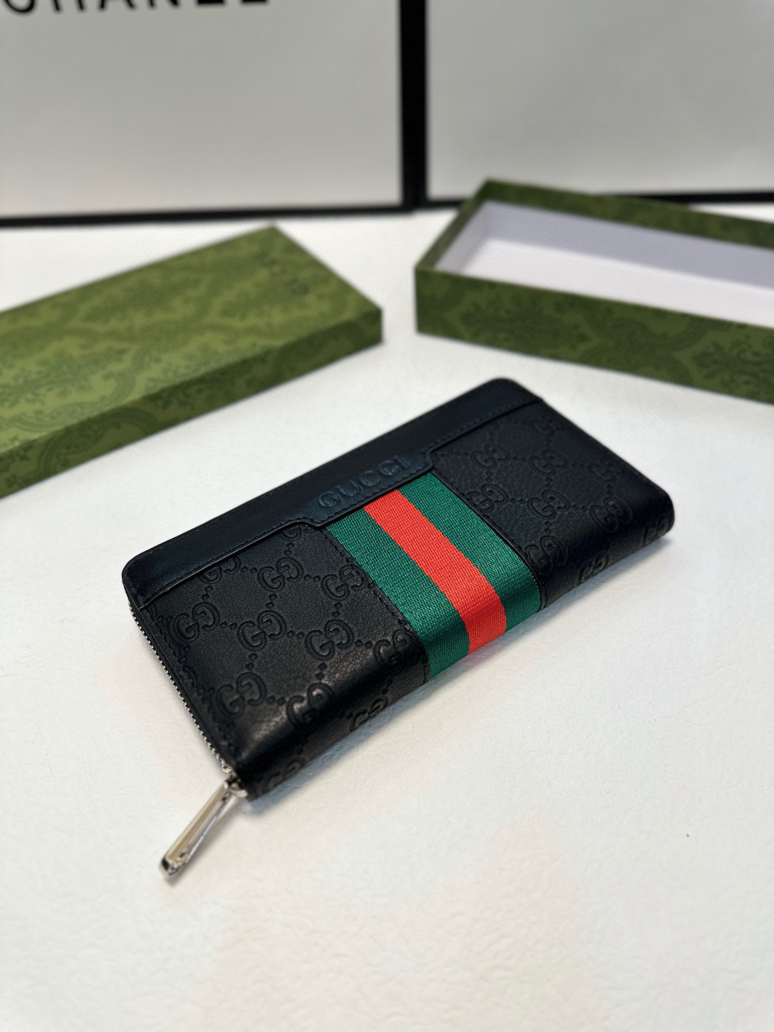 GUCCI グッチ 長財布 本革仕様 ライダース ブラック - 画像 2