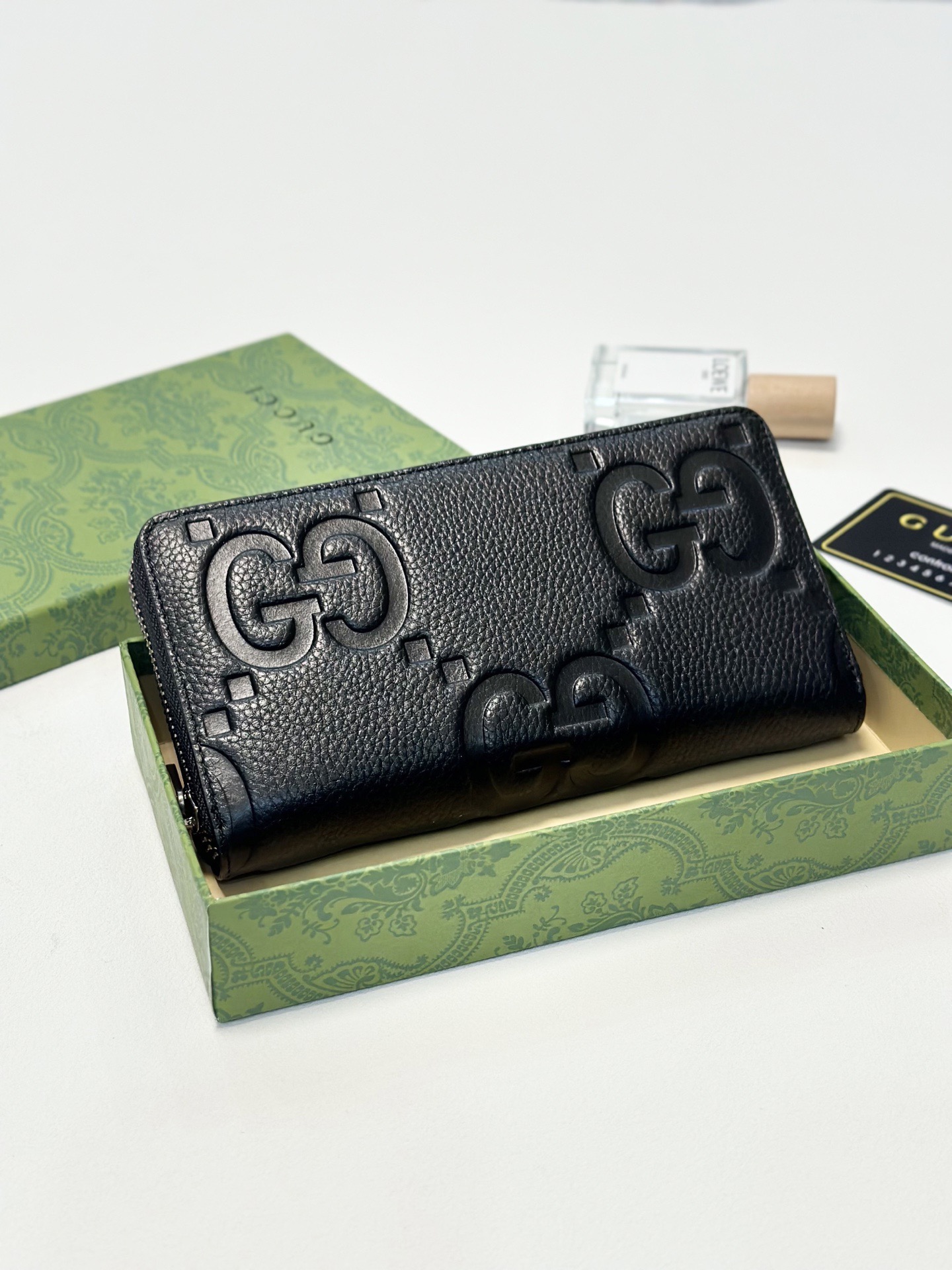 GUCCI グッチ 財布 ロングウォレット 一粒ファスナー ブラック - 画像 1