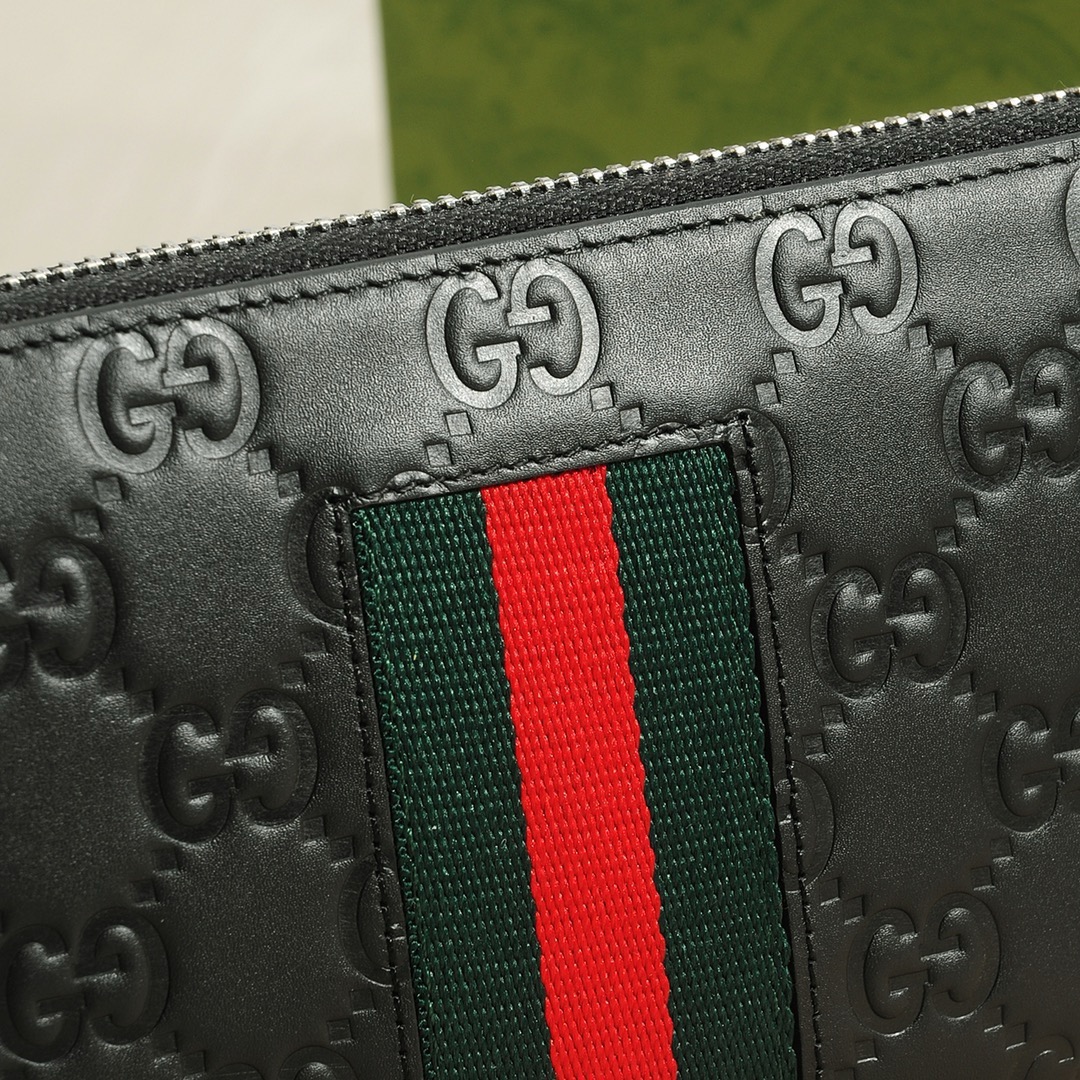 GUCCI グッチ 長財布 グッチ柄 レザー ブラック - 画像 5