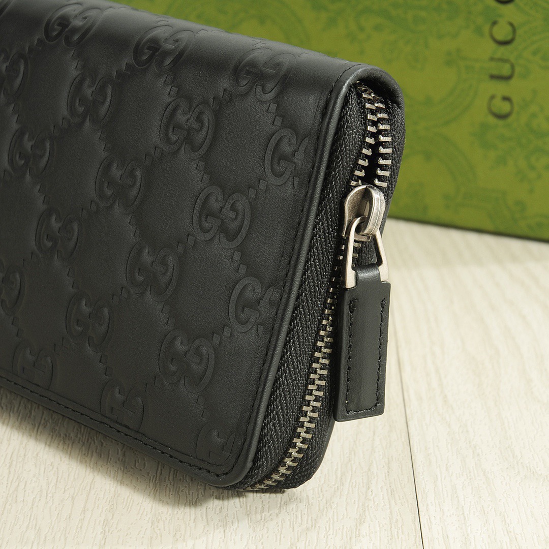 GUCCI グッチ 長財布 ロングウォレット 黒 シリアル番号付 - 画像 6