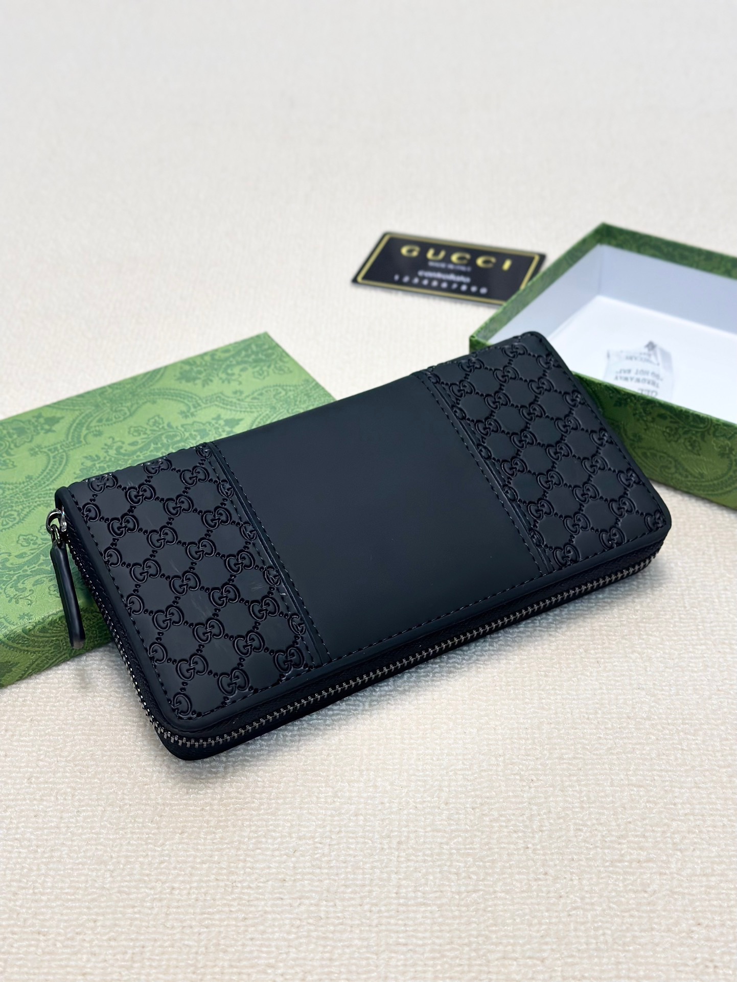 GUCCI グッチ グッチモノグラム 長財布 黒 - 画像 4