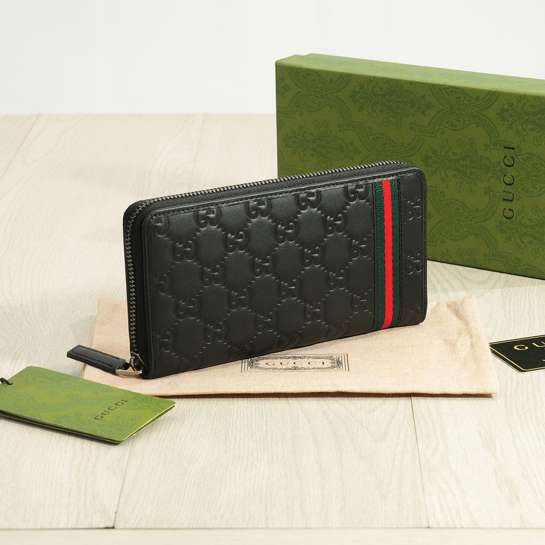 GUCCI グッチ グッチジー ロングジップウォレット ブラック - 画像 3