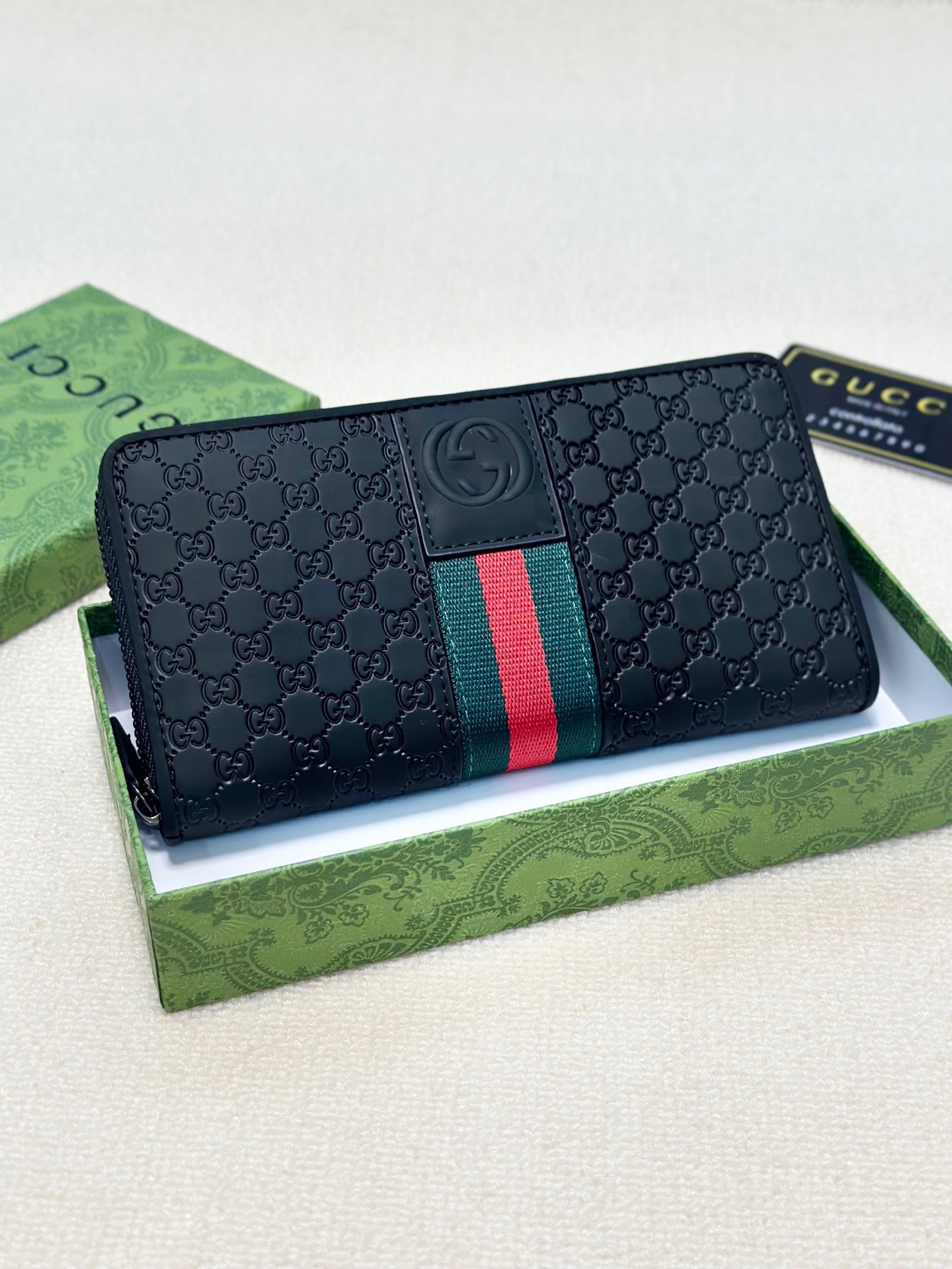 GUCCI グッチ ロングジップ长財布 ブラック - 画像 1