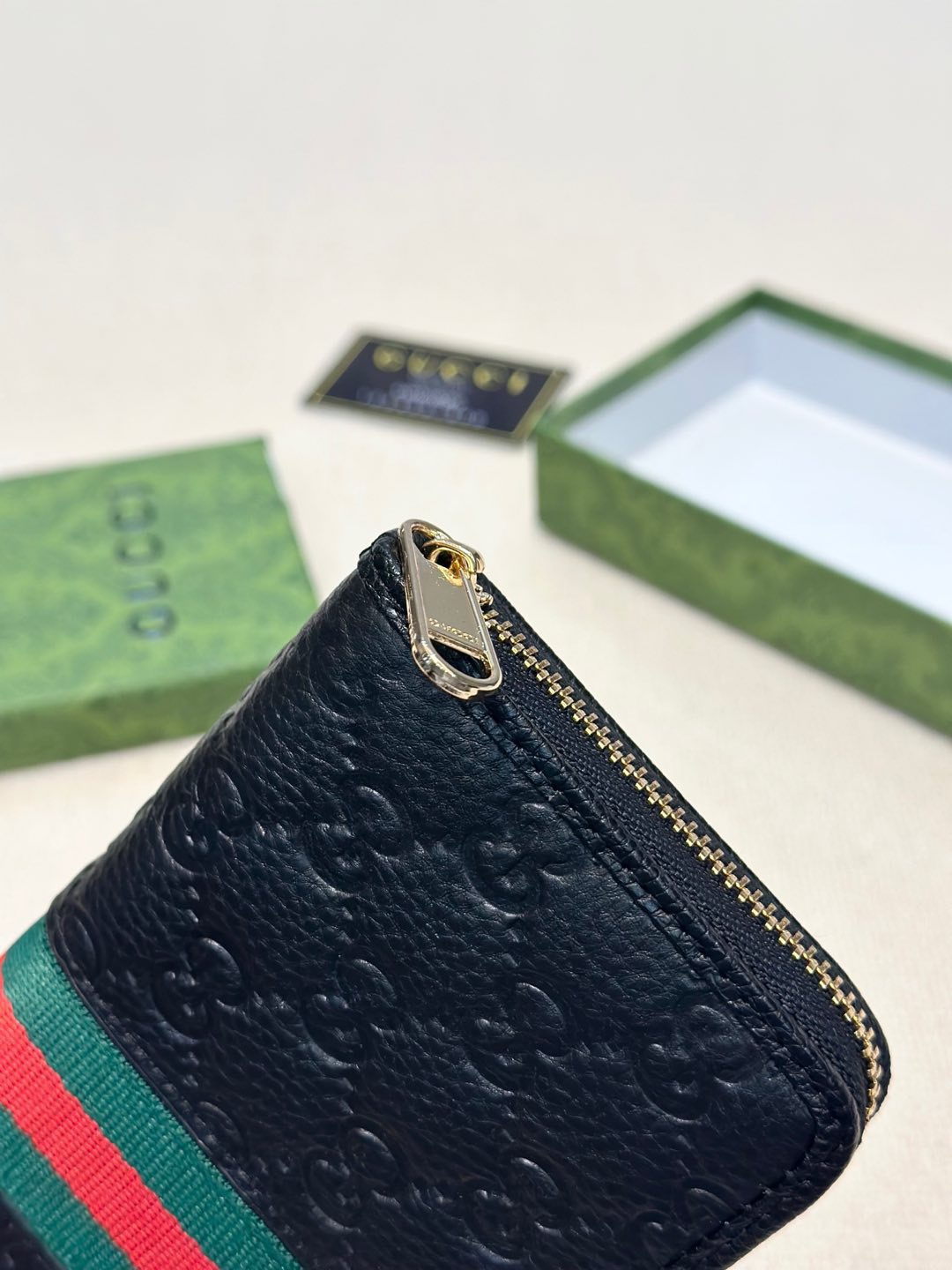 GUCCI グッチ ロングジップ长財布 本革仕様 大容量 高級感黒色 - 画像 6