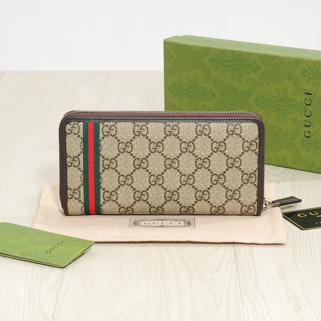 GUCCI グッチ ロングジップ?ウォレット 本革仕様 メインカラー:ベージュ - 画像 2