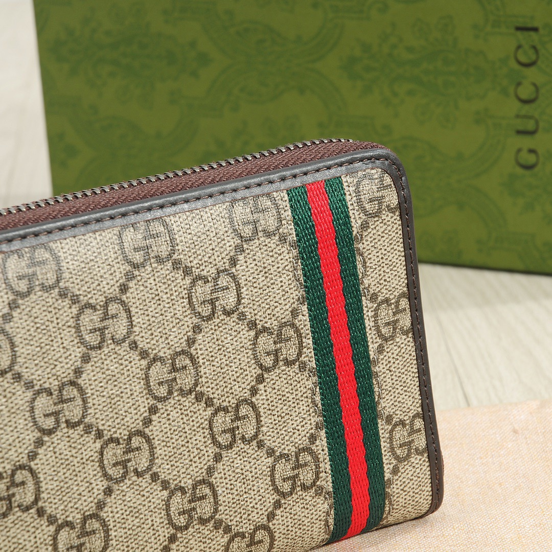 GUCCI グッチ ロングジップ?ウォレット 本革仕様 メインカラー:ベージュ - 画像 5