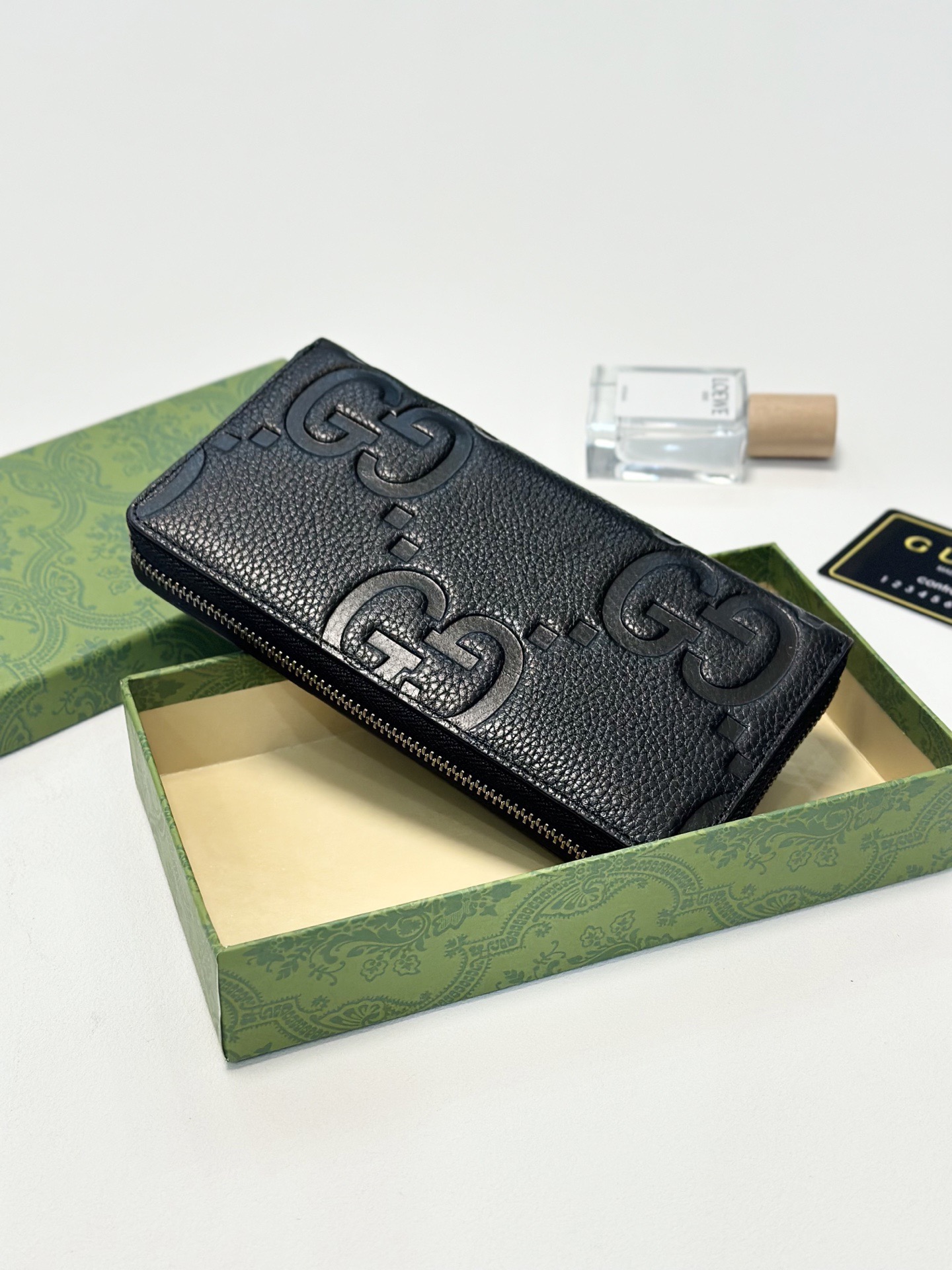 GUCCI グッチ 財布 ロングウォレット ファスナー 19x10 黒 - 画像 3