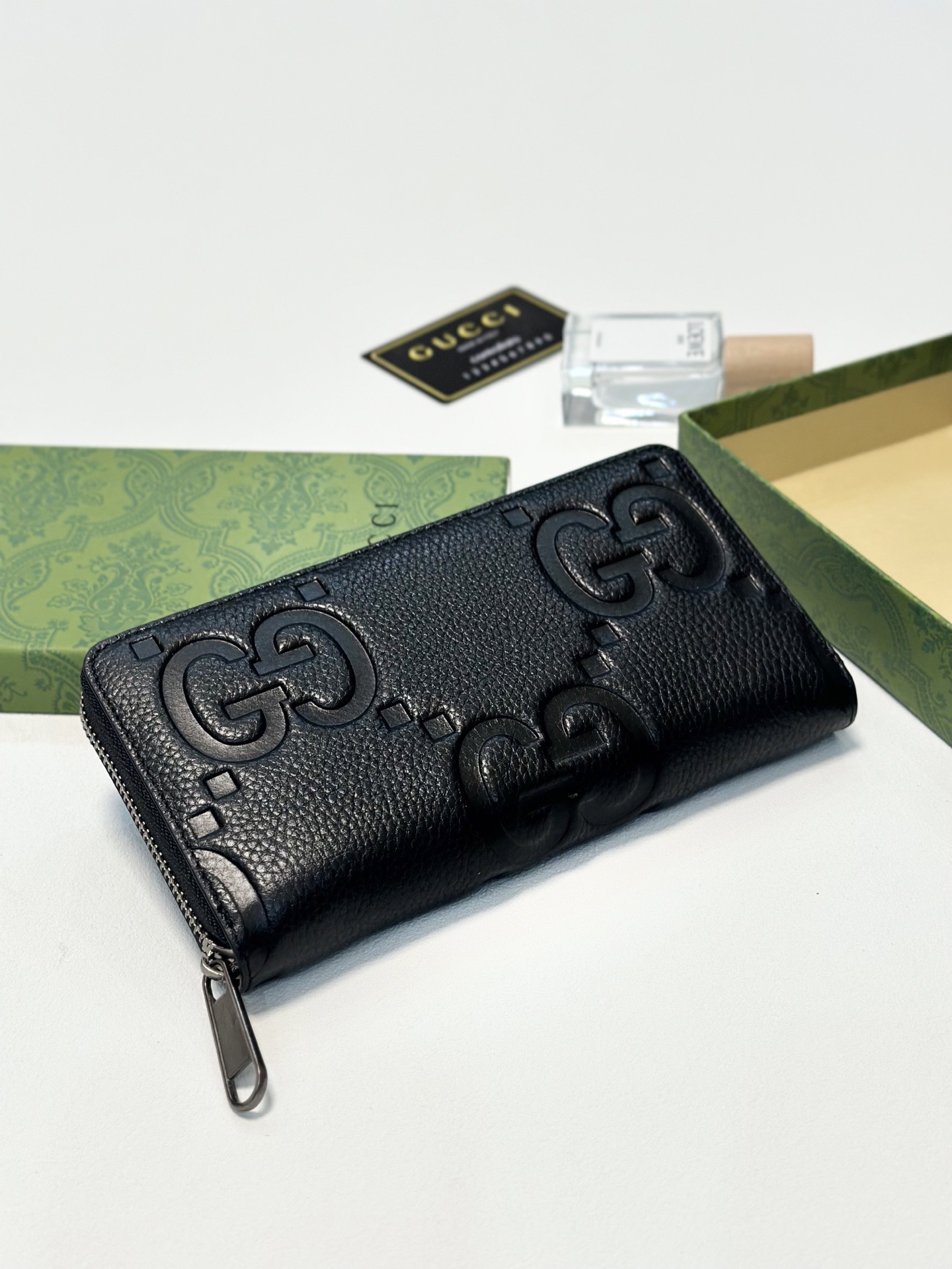 GUCCI グッチ 財布 ロングウォレット ファスナー 19x10 黒 - 画像 4