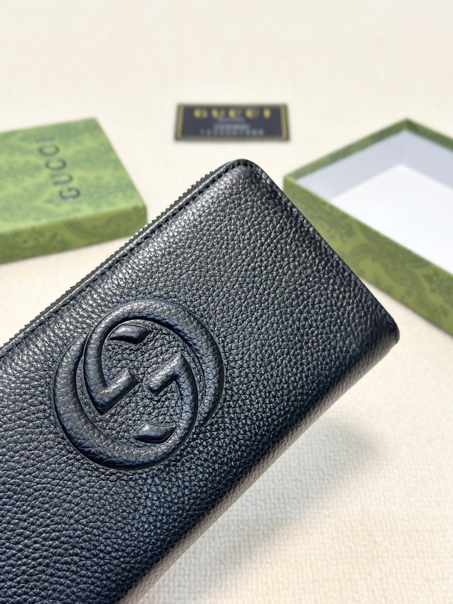 Gucci グッチ 財布 ロングウォレット 黒 本革仕様 長財布 グッチ メンズ レディース - 画像 5