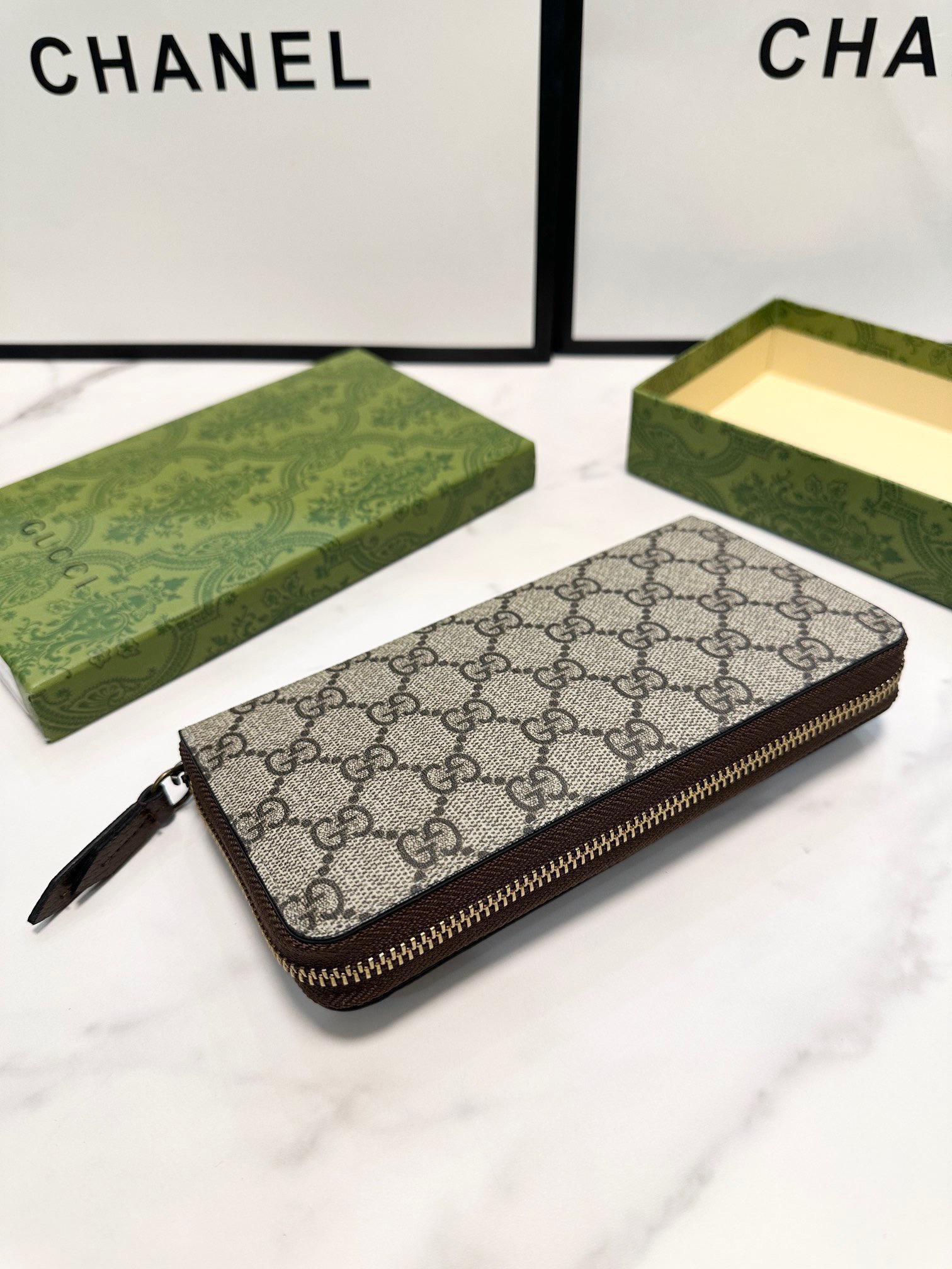 Gucci グッチ グッチ コインケース ロングジップウォレット ブラック - 画像 6