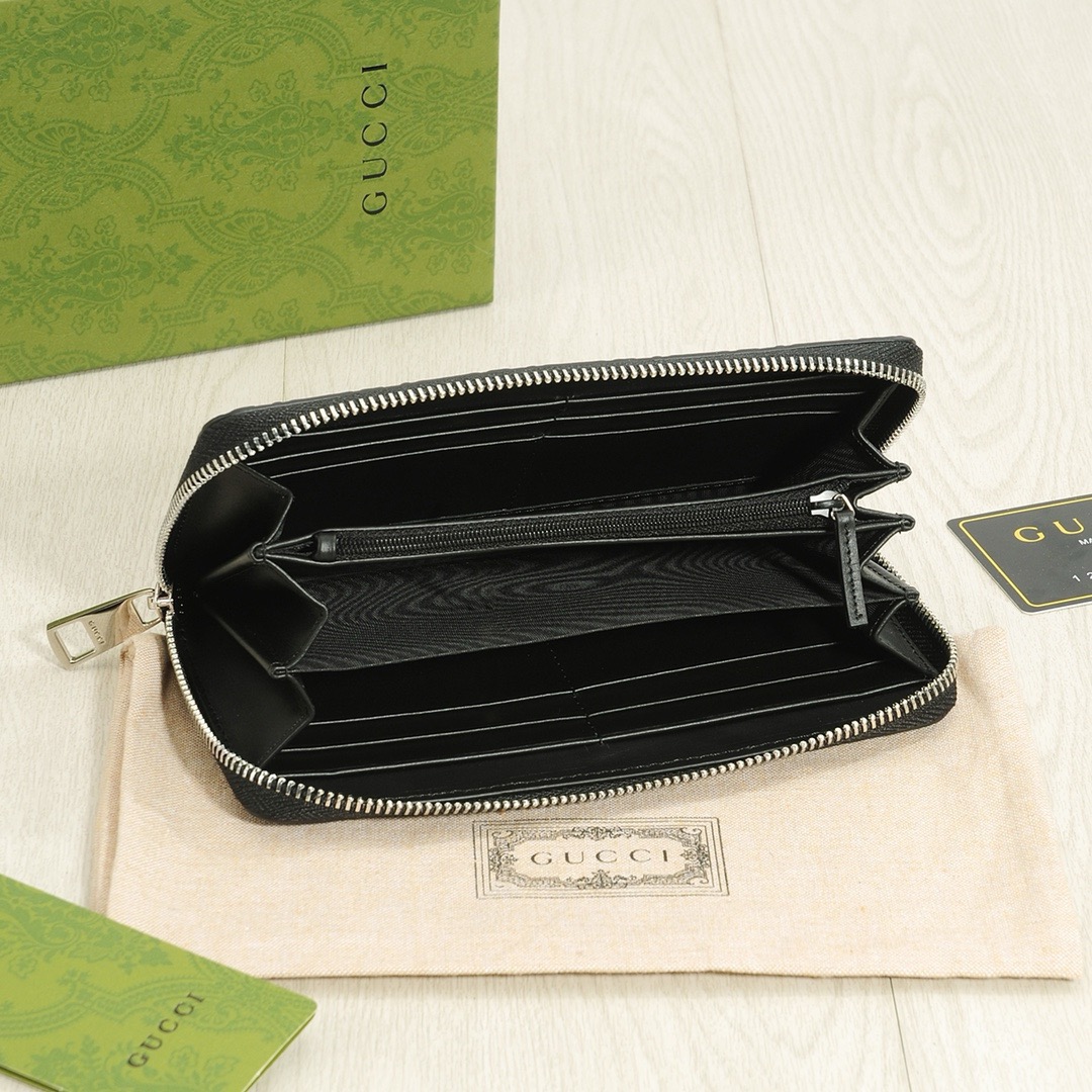 GUCCI グッチ 長財布 オールドグッチ ブラック - 画像 7