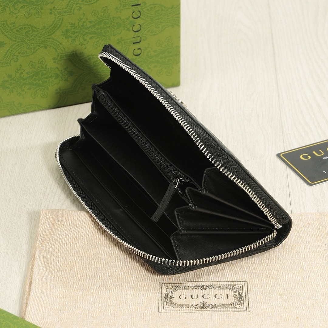 GUCCI グッチ 長財布 オールドグッチ ブラック - 画像 8