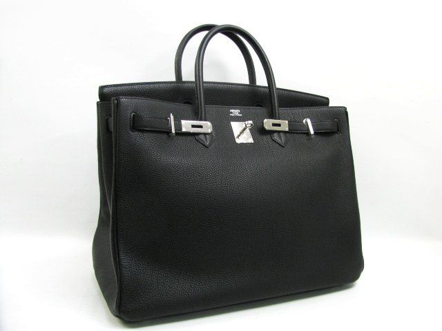 おすすめエルメススーパーコピー後払い バーキン40トゴ/ブラック 金具：シルバー 2104100742506