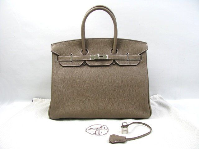 おすすめエルメススーパーコピー後払い バーキン35トゴ/エトープ 金具 シルバー 2104100780393