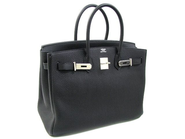 エルメスコピー代引き バーキン35トゴ/ブラック 金具 シルバー 2104100784230