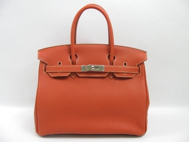 国内発送エルメスコピー バーキン30トリヨンクレマンス/サンギンヌ 金具 シルバー hms183