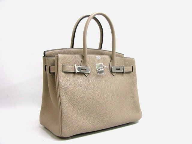 エルメス バーキン30トリヨンクレマンス/トゥルティールグレー 金具 シルバー hms191