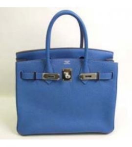 国内発送エルメスコピー コピーバッグバーキン30 トリヨンクレマンス/ミコノス HERMES-321