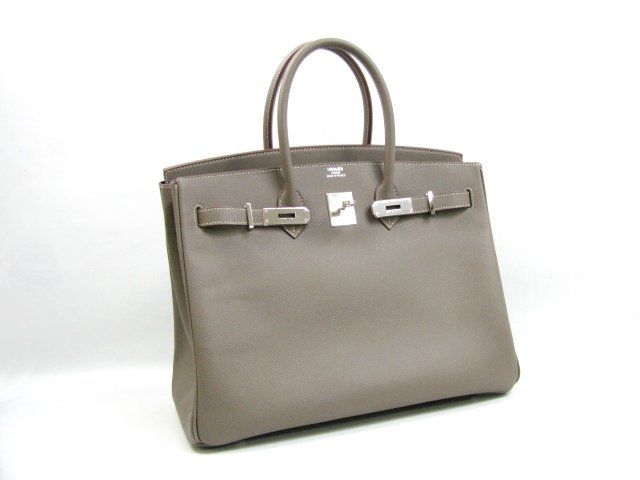 おすすめエルメススーパーコピー後払い バーキン35 ヴォーエプソン/エタン/ミコノス 金具 シルバー 2104100725509