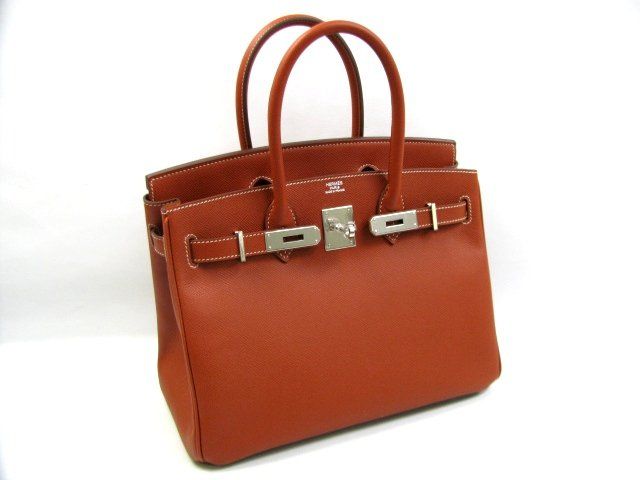 エルメス バーキン30ヴォーエプソン/ブリック 金具 hms127