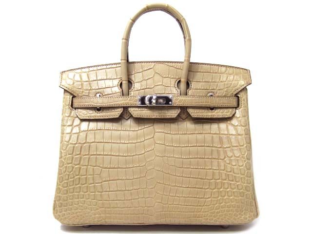 エルメス バーキン25クロコダイルニロティカス（マット）/プシエール2104100187222